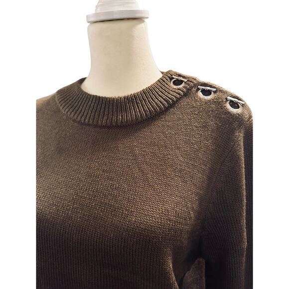 Evidnt Los Angeles ASOS Olive Wool Blend Sweater, Size M, NWOT - Picture 3 of 9